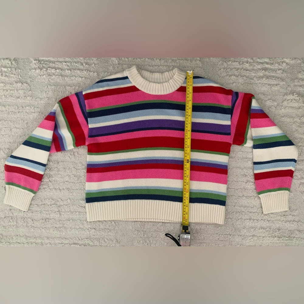 GAP Striped Multicolor Women's Sweater 100% Cotton (Size M) - Picture 7 of 9
